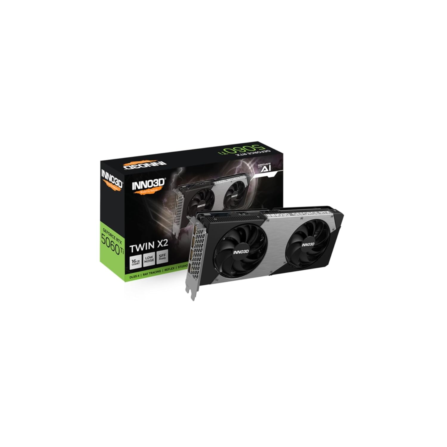 Inno3D Graphics Card RTX 5060 Ti 16GB Twin X2 OC Inno3D Graphics Card RTX 5060 Ti 16GB Twin X2 OC